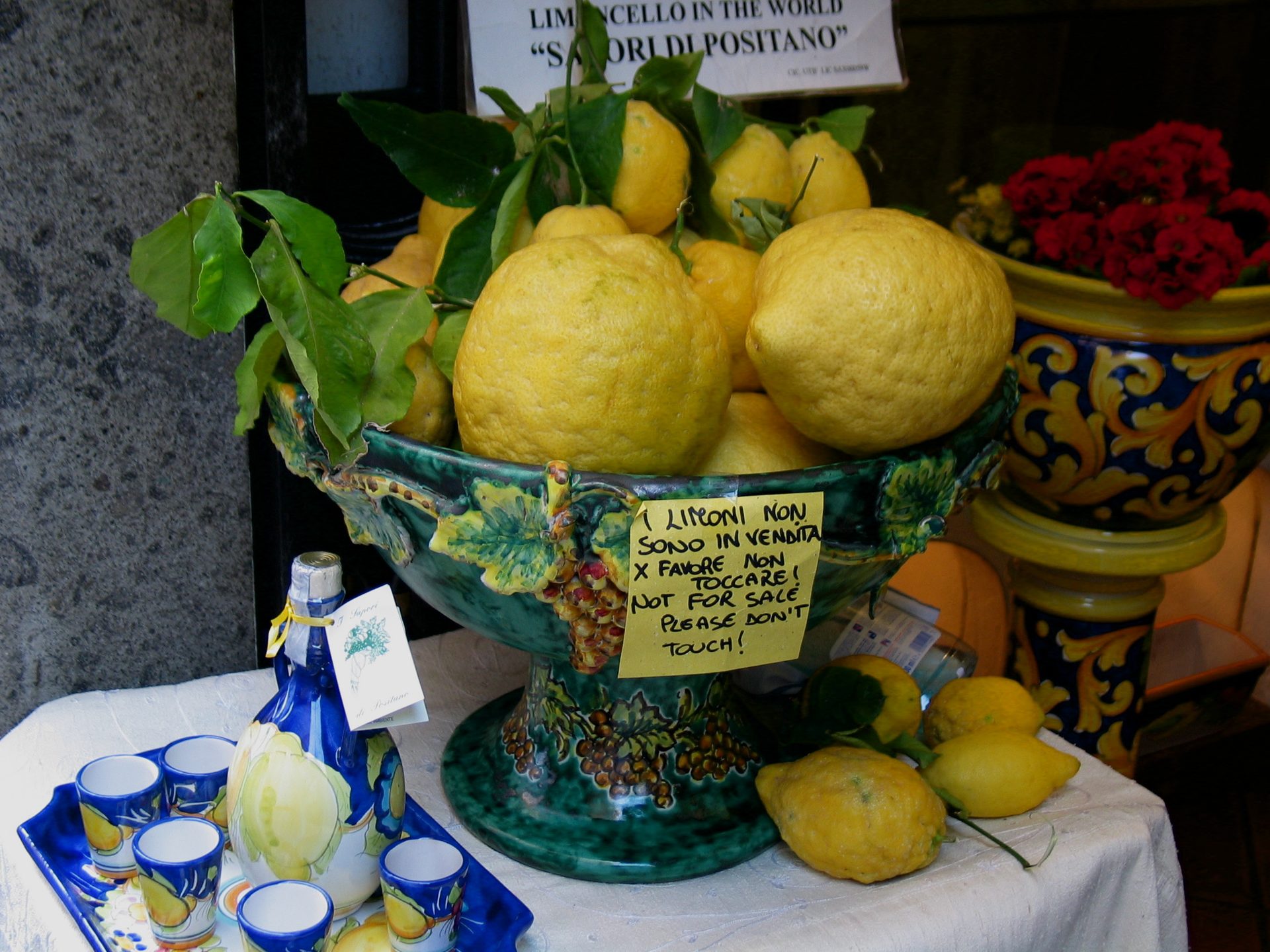 Amalfi kust vakantie eten